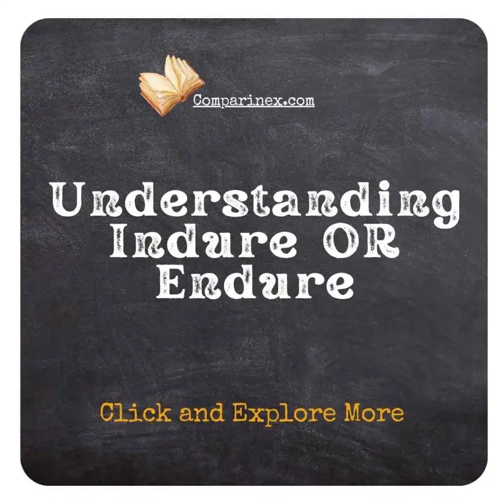 Indure OR Endure