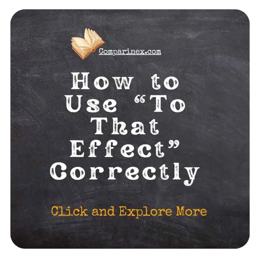 That Effect or Affect